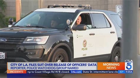 City of Los Angeles sues reporter, police watchdog group after release of LAPD officer info